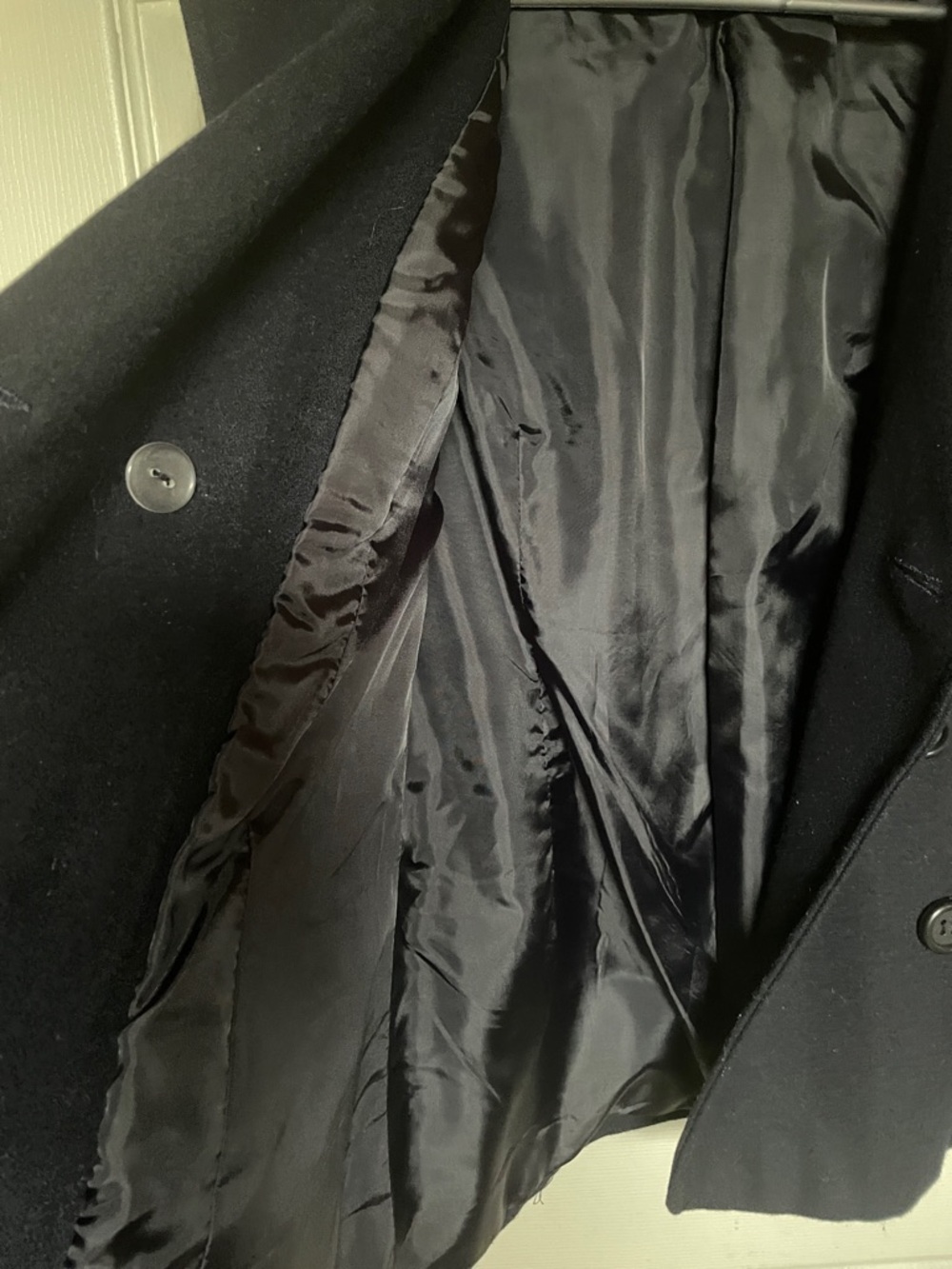 Forever 21 Black Double-Breasted Pea Coat View 3